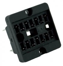 V3 socket - Soldering terminals, panel mount