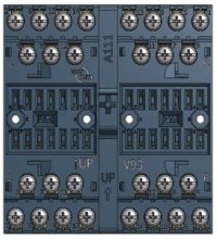 V93 socket - Screw terminal, wall/rail mount 8 pole